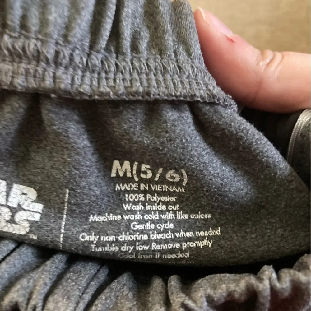 Boys Gray and Orange Disney Star Wars Sweatpants